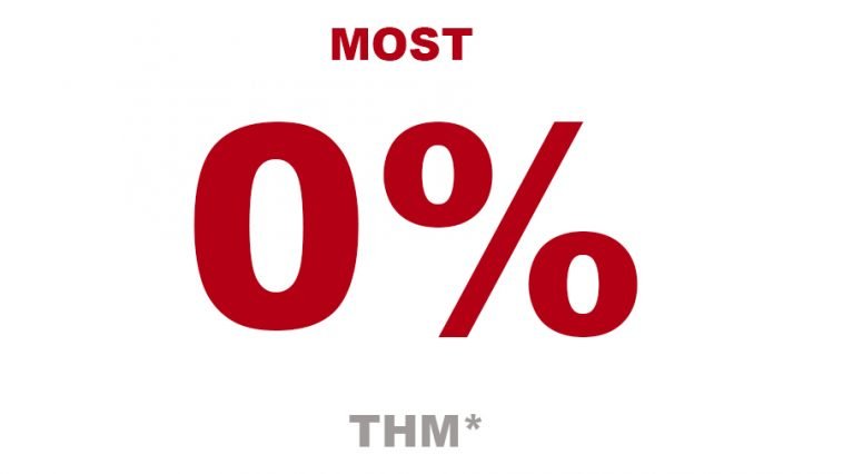 Most 0% THM!