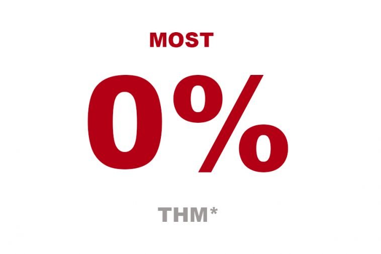 Most 0% THM!